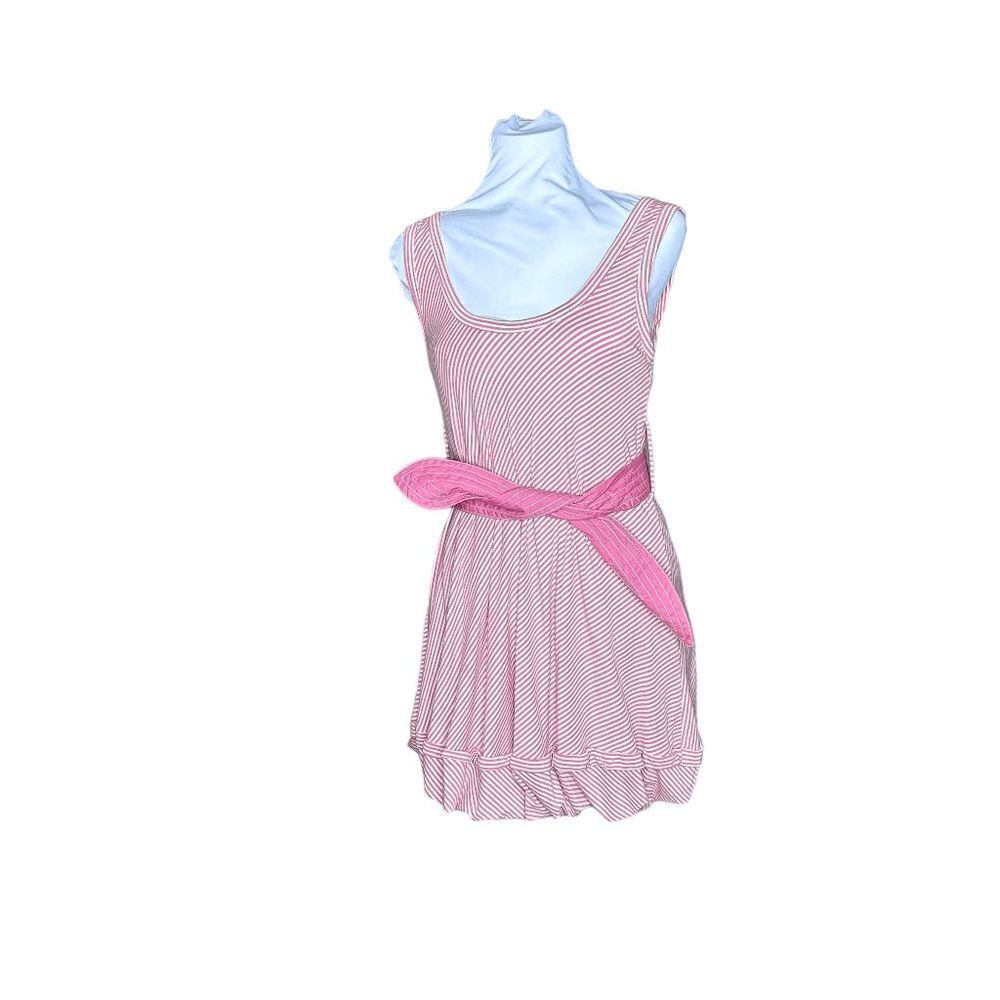 Plenty By Tracy Reese small bubble dress pink cream stripe